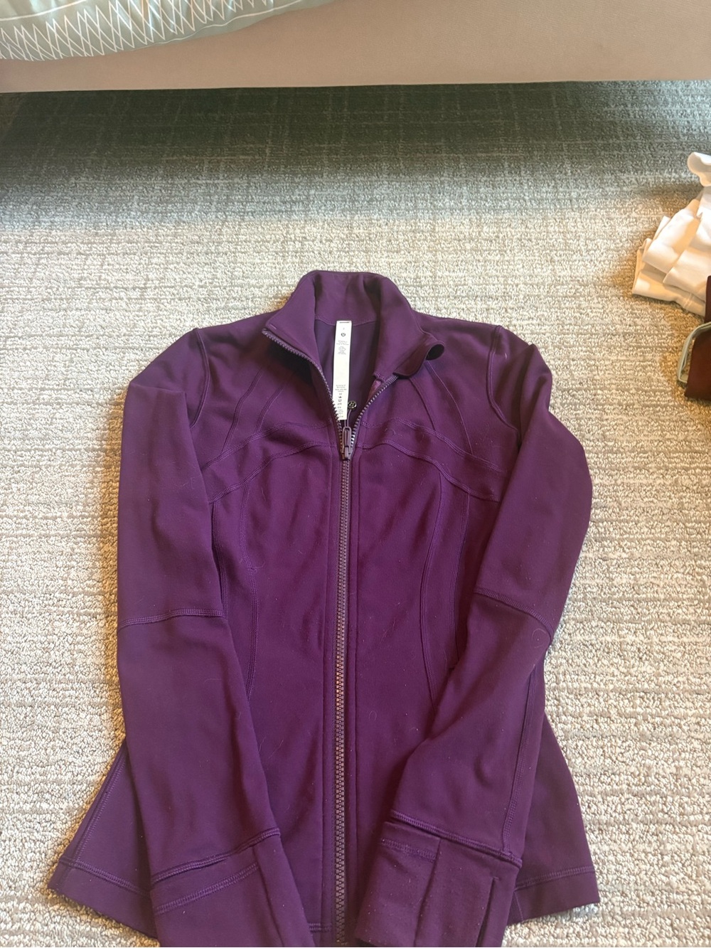 lululemon athletica Plum Full-Zip Bomber Jacket